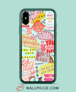 You Are My Golden Collage Quote iPhone Xr Case