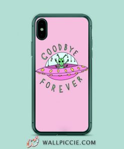 Aesthetic Alien Goodbye Forever iPhone XR Case