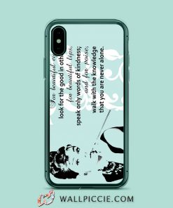 Audrey Hepburn Quote Eye iPhone XR Case