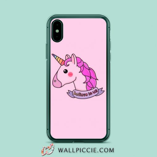 Believe In Unicorn Aesthetic iPhone XR Case