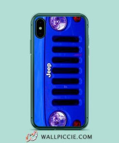 Blue Jeep Wrangler iPhone XR Case