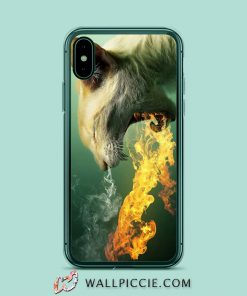 Cat Fire iPhone XR Case
