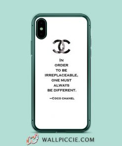 Choco Chanel Quotes iPhone XR Case