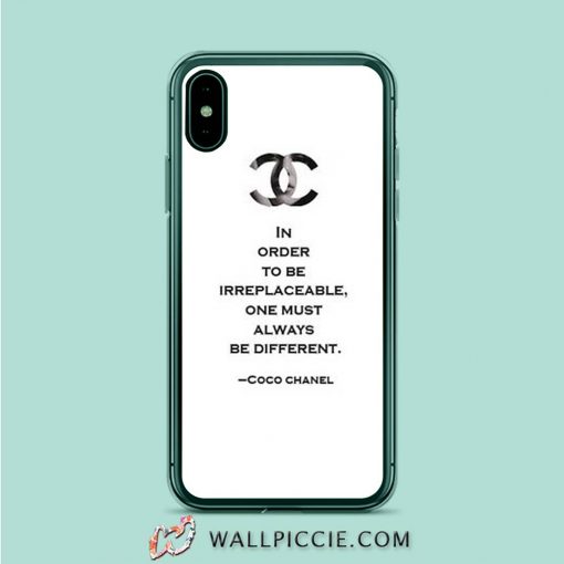 Choco Chanel Quotes iPhone XR Case