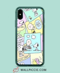 Cute Snoopy Comic Collage iPhone Xr Case
