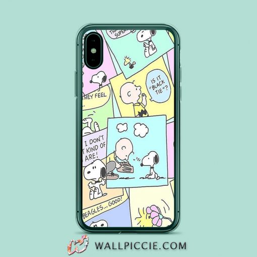 Cute Snoopy Comic Collage iPhone Xr Case