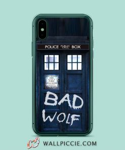 Dr Who Bad Wolf iPhone XR Case