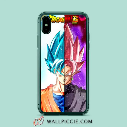 Dragon Ball Goku Red Blue Anime iPhone XR Case