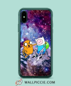 Galaxy Adventure Time Jake And Finn iPhone XR Case