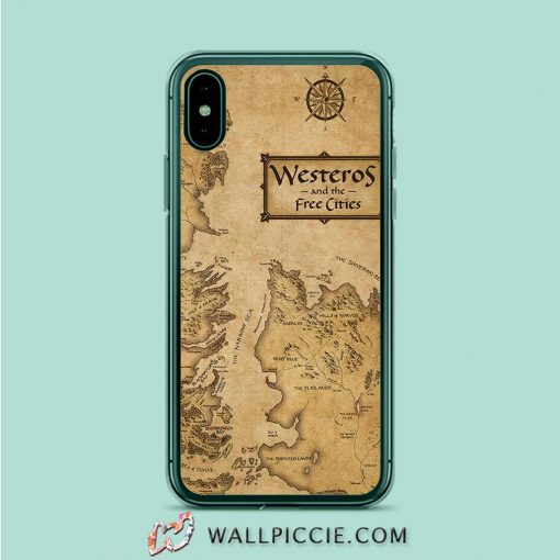 Game Of Thrones Map Vintage iPhone XR Case