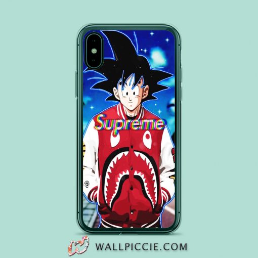 Goku Bape X Supreme Anime iPhone XR Case