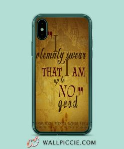 Harry Potter I Solemnly Swear Quote iPhone XR Case
