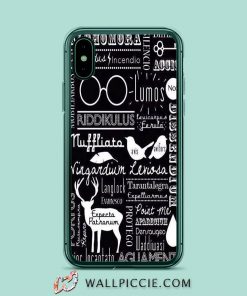 Harry Potter Spells Collage iPhone XR Case