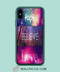 Hope Believe Love iPhone XR Case