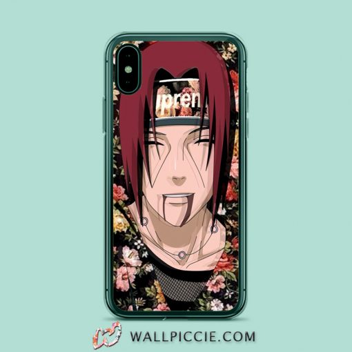 Itachi Naruto Anime Floral Supreme iPhone XR Case