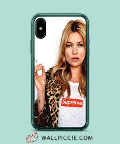 Kate Moss Supreme Leopard iPhone XR Case