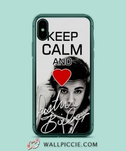 Keep Calm And Love Justin Bieber iPhone XR Case