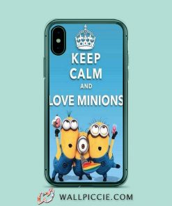 Keep Calm And Love Minions iPhone XR Case