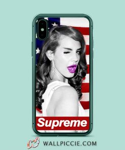 Lana Del Rey Supreme American Flag iPhone XR Case