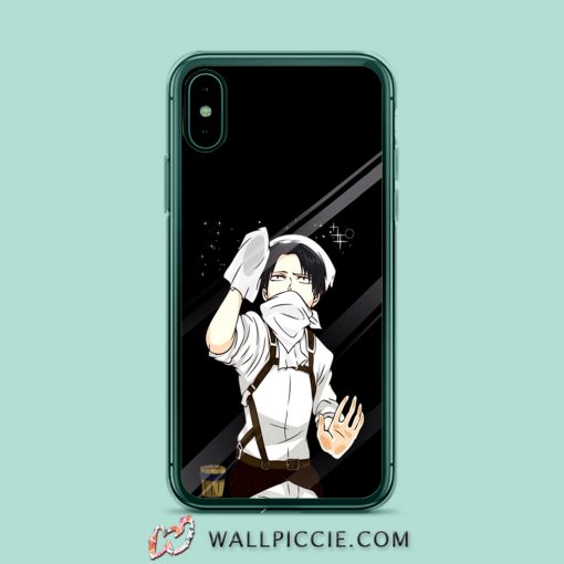 Levi Attack On Titan Cleaning Anime iPhone XR Case