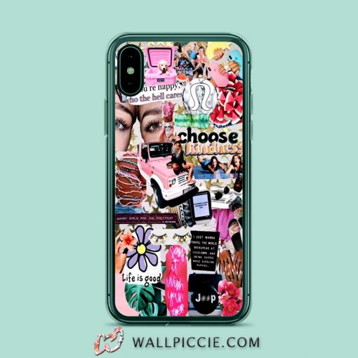 Life Is Good Collage Aesthetic iPhone XR Case