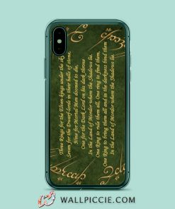 Lord Of The Ring Quotes iPhone XR Case