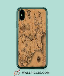 Lord Of The Rings Map iPhone XR Case