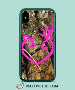 Love Browning Deer Camo Symbol iPhone XR Case