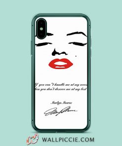 Marilyn Monroe Quote1 iPhone XR Case
