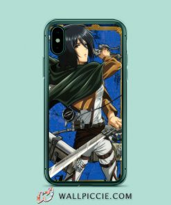 Mikasa Ackerman And Levi Anime iPhone XR Case