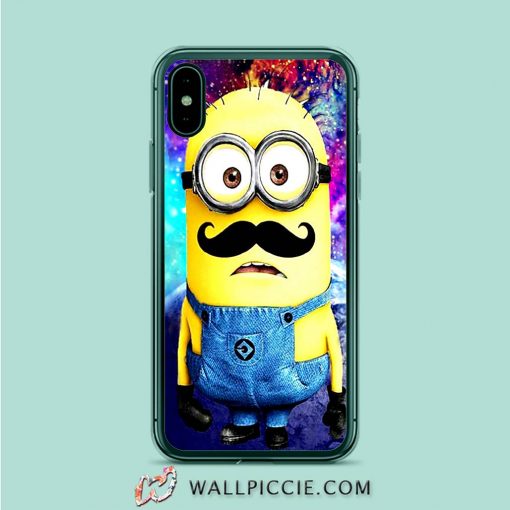 Minion Galaxy Mustache iPhone XR Case