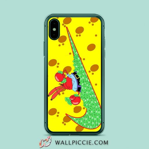 Mr Krabs Spongebob Just Do It iPhone XR Case