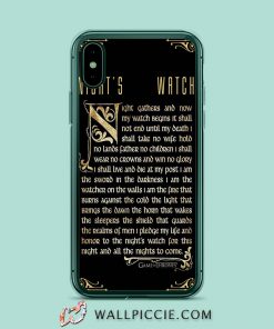 Nights Watch Game Of Throne iPhone XR Case