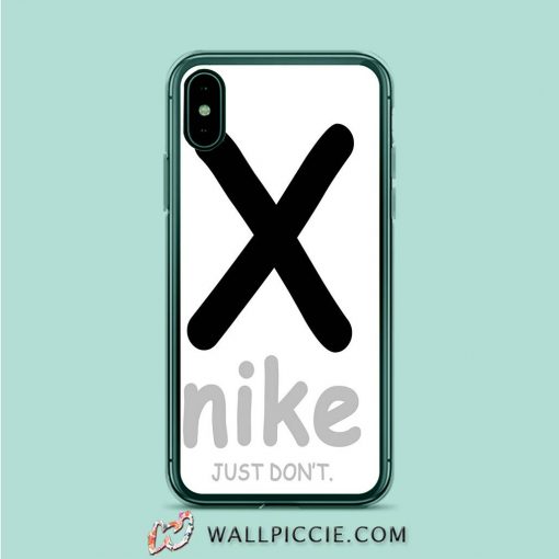 Nike Just Dont It Hitam Bhan iPhone XR Case