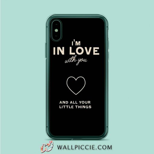 One Direction Little Things Lyric iPhone XR Case