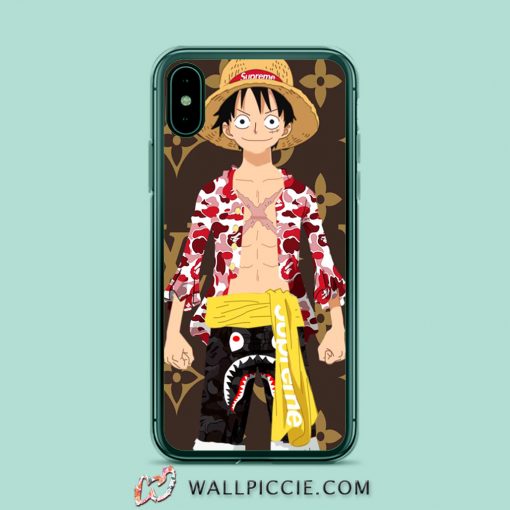 One Piece Hypebeast Anime iPhone XR Case