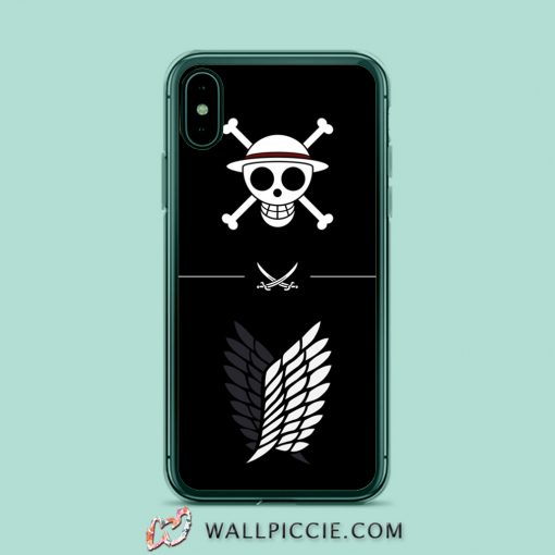 One Piece X Attack On Titan iPhone XR Case