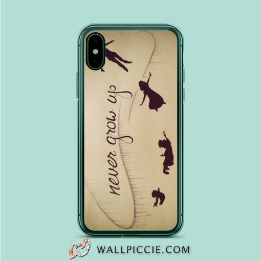 Peter Pan Never Grow Up Fly iPhone XR Case