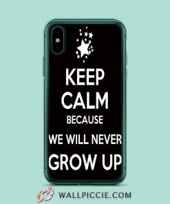 Peter Pan Quotes Never Grow Up iPhone XR Case