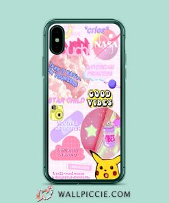 Pikachu Good Vibes Aesthetic iPhone XR Case