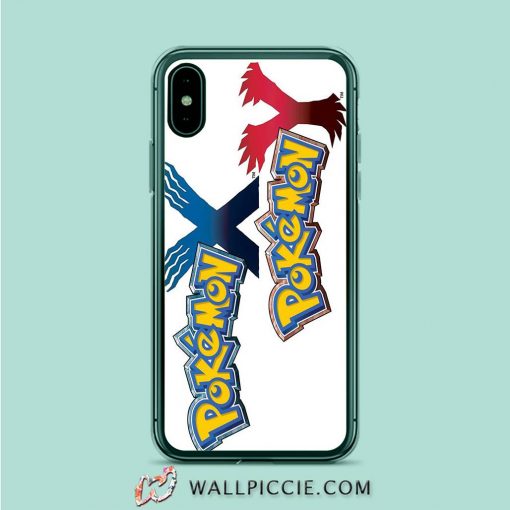 Pokemon X And Y Logo White iPhone XR Case