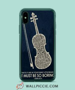 Sherlock Violin iPhone XR Case