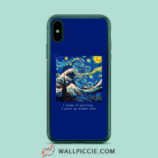 Starry Night Van Gogh Aesthetic iPhone XR Case