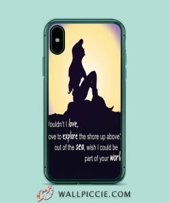 The Little Mermaid Quotes iPhone XR Case