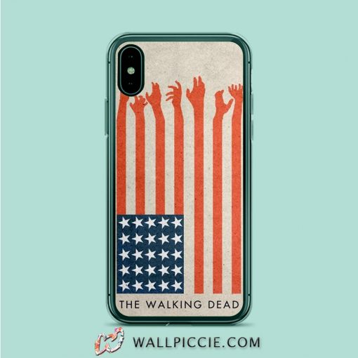The Walking Dead American Flag iPhone XR Case