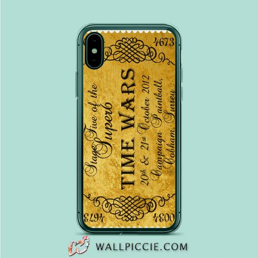 Ticket Time Wars iPhone XR Case