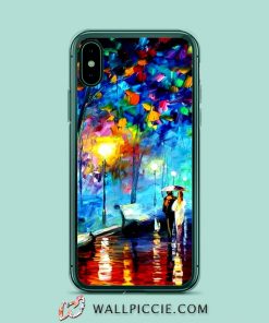 Walking In The Rain Painting iPhone XR Case