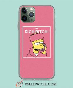 Bart Simpson Im Rich Bitch iPhone 11 Case