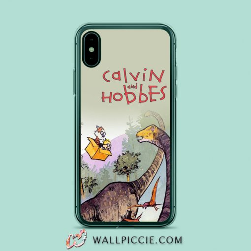 Calvin Hobbes Explore Dino Park iPhone Xr Case