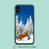 Calvin Hobbes Playing In Snow iPhone Xr Case